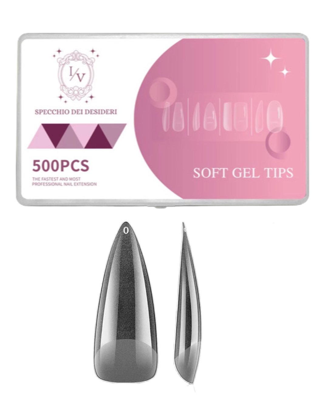 SOFT GEL TIPS medium stiletto