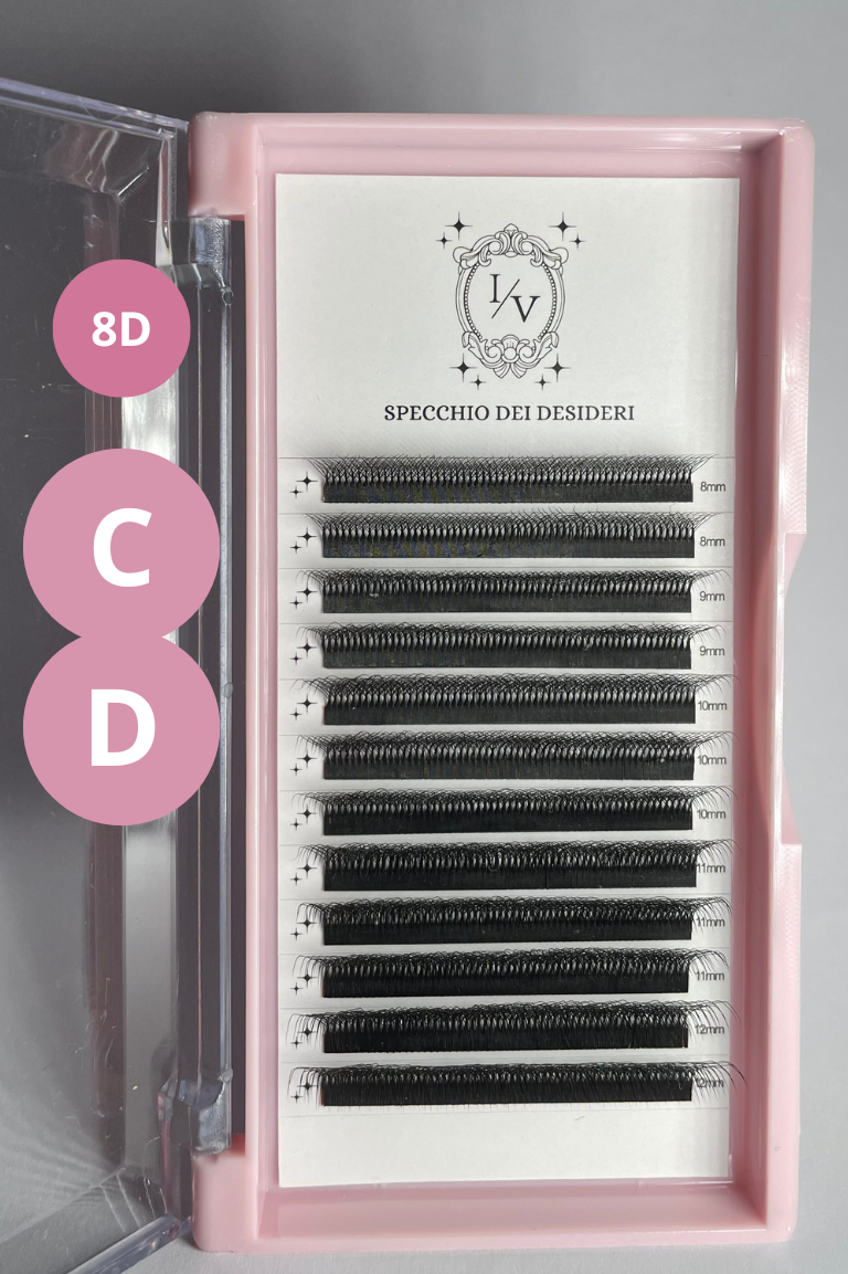 Extension ciglia 8D