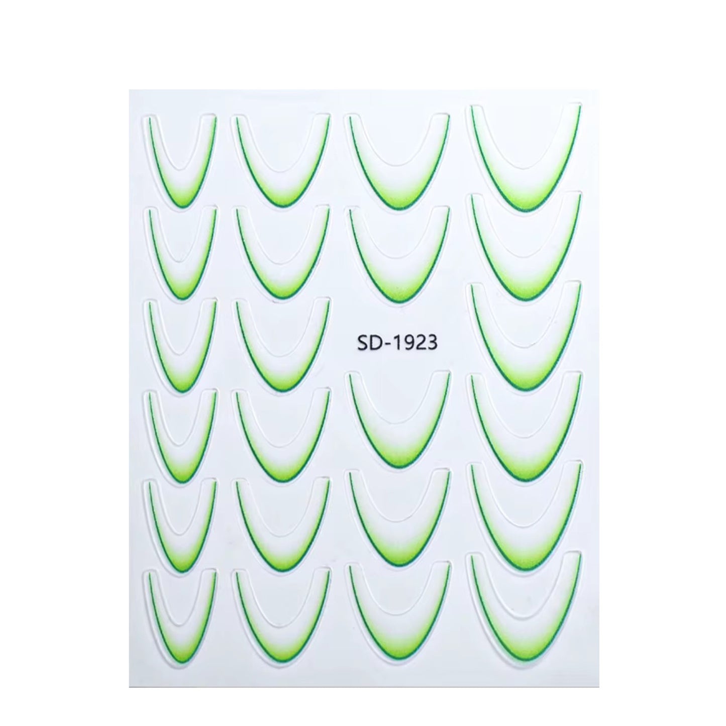 Stickers french sfumato verde