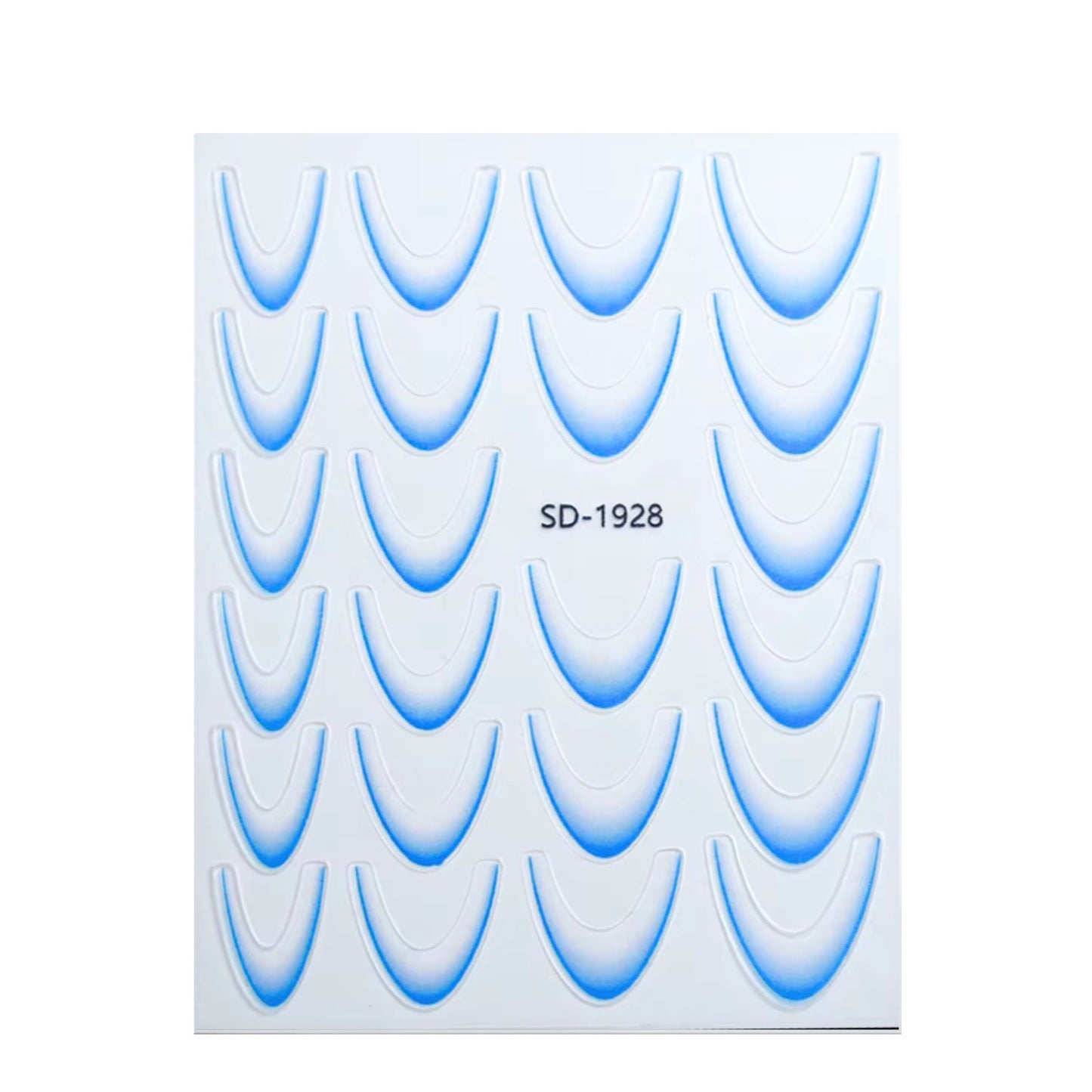 Stickers french sfumato azzurro