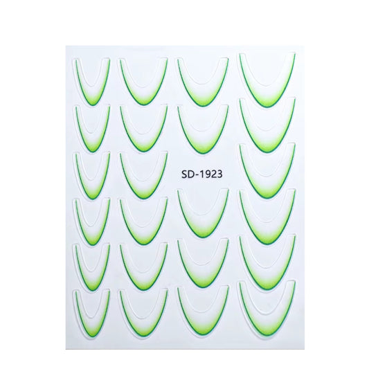 Stickers french sfumato verde