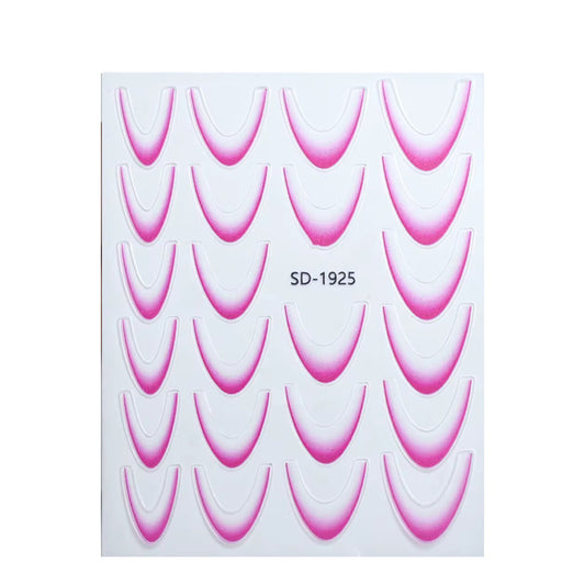 Stickers french sfumato rosa