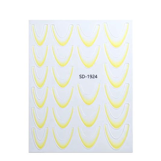 Stickers french sfumato giallo