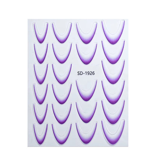 Stickers french sfumato viola