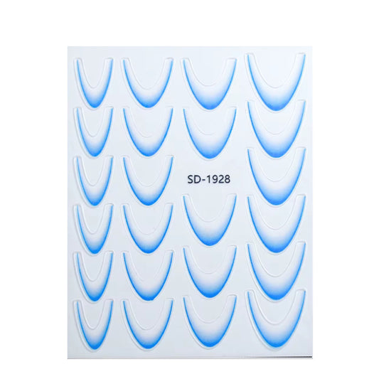 Stickers french sfumato azzurro