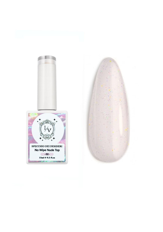 No wipe nude top glitter