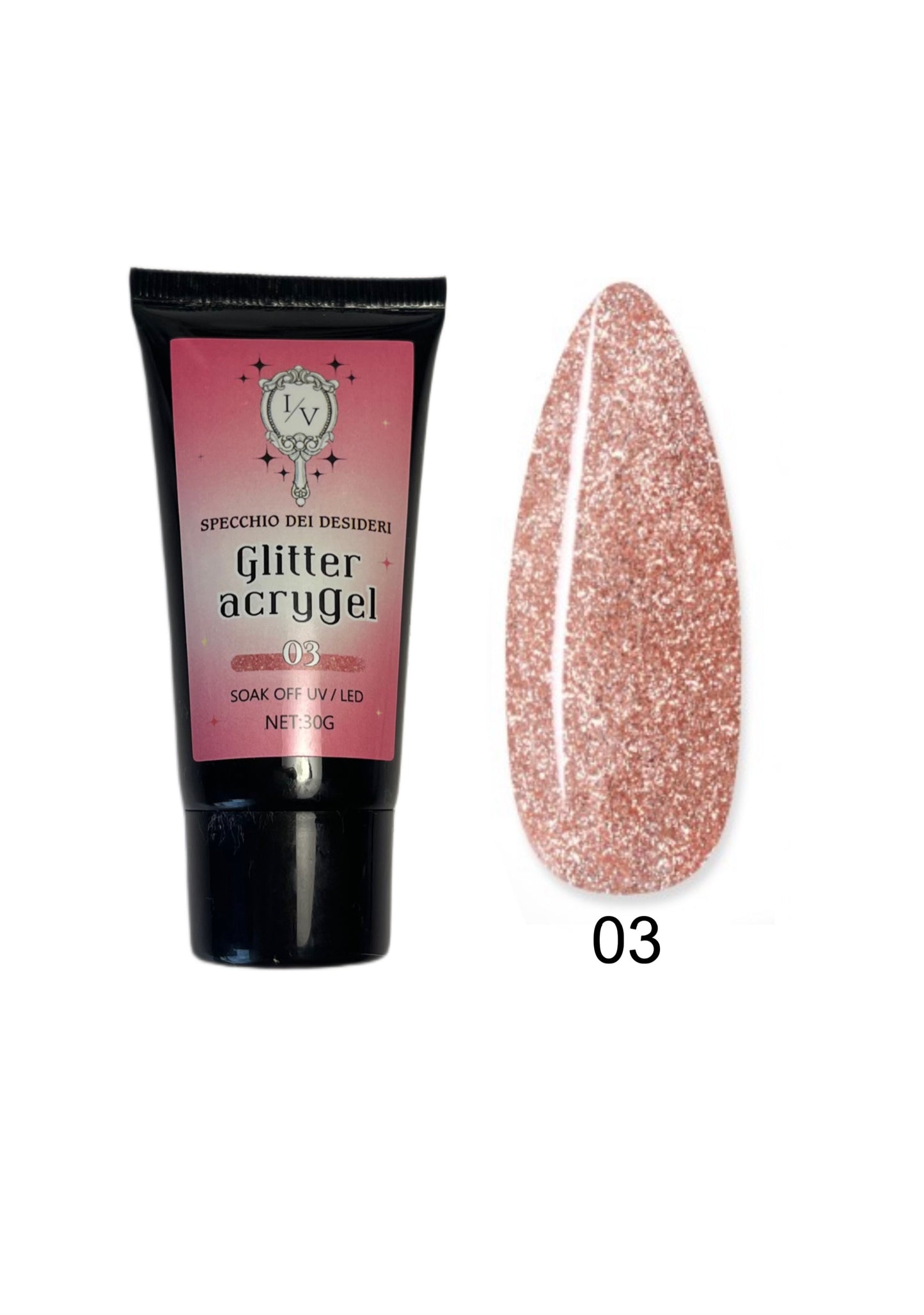 Glitter acrygel 03